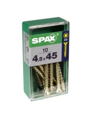 TORNILLO SPAX C/PL POZI BRICO. 4.5X45 C/10 UDS