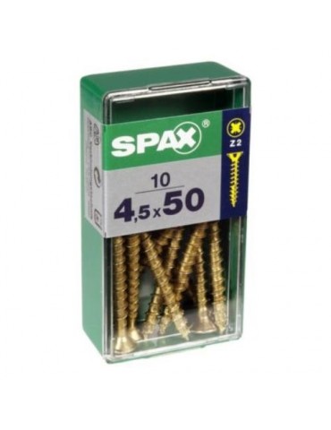 TORNILLO SPAX C/PL POZI BRICO. 4.5X50 C/10 UDS