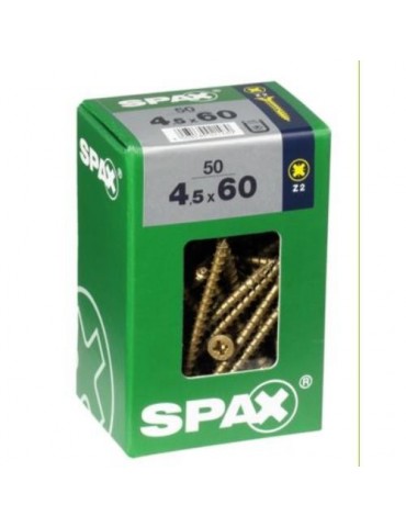 TORNILLO SPAX C/PL POZI BRICO. 4.5X60 C/50 UDS