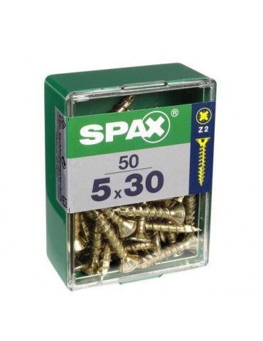 TORNILLO SPAX C/PL POZI BRICO. 5.0X30 C/50 UDS