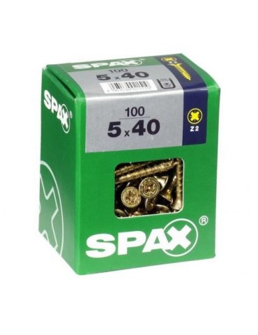 TORNILLO SPAX C/PL POZI BRICO. 5.0X40 C/100 UDS