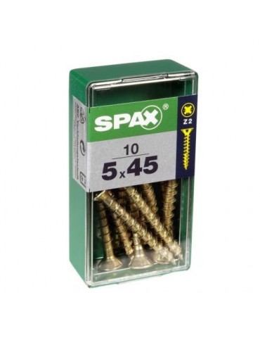 TORNILLO SPAX C/PL POZI BRICO. 5.0X45 C/10 UDS