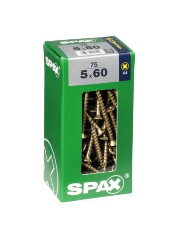 TORNILLO SPAX C/PL POZI BRICO. 5.0X60 C/75 UDS