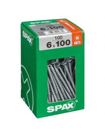 TORNILLO SPAX C/PL TORX WIROX 6.0X100 C/100 UDS