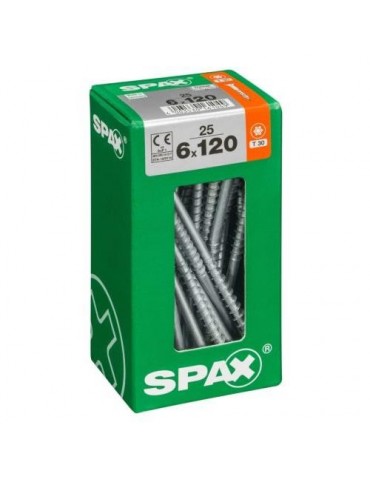TORNILLO SPAX C/PL TORX WIROX 6.0X120 C/25 UDS