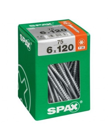 TORNILLO SPAX C/PL TORX WIROX 6.0X120 C/75 UDS