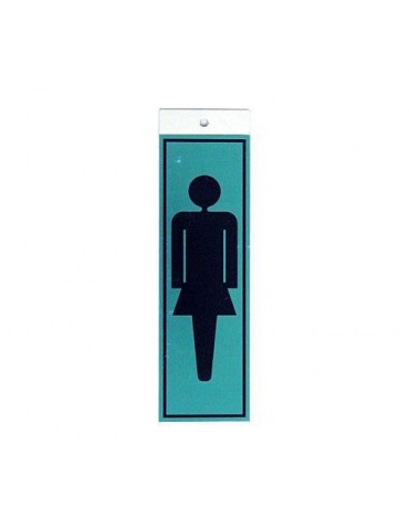 PICTOGRAMA LATONADO 180X60 SILUETA MUJER
