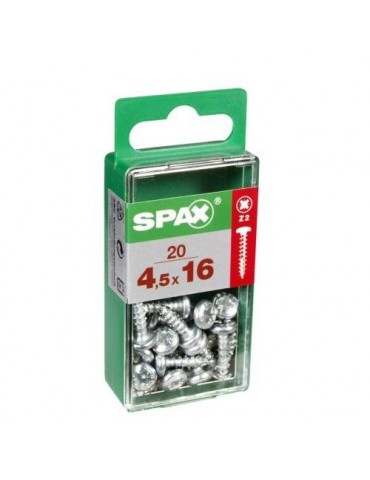 TORNILLO SPAX C/RDA POZI WIROX 4.5X16 C/20 UDS