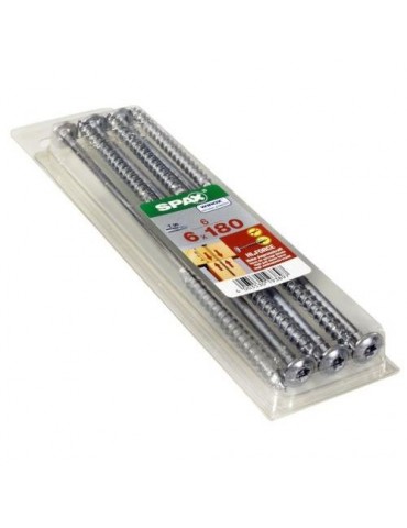 TORN. SPAX C/ARAN.TORX 6.0X180 WIROX C/6 UDS