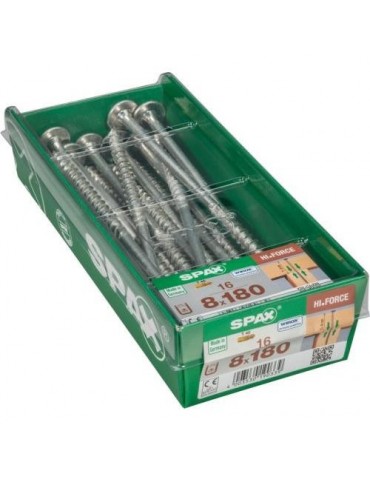 TORN. SPAX C/ARAN.TORX 8.0X180 WIROX C/16 UDS