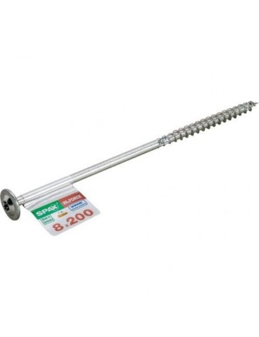 TORN. SPAX C/ARAN.TORX 8.0X200 WIROX 1 UNIDAD