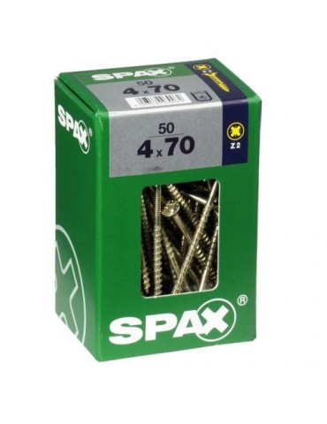 TORNILLO SPAX C/PL POZI BRICO. 4.0X70 C/50 UDS