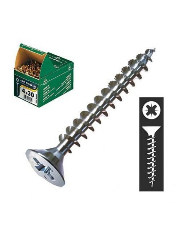 CENT. TORNILLO SPAX-S C/PL. BICROMATADO 5.0X80