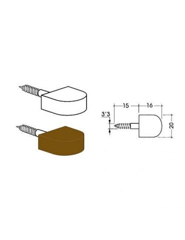 SOPORTE ESTANTE 11 MARRON (CENT.)