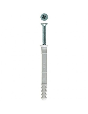 TACO CLAVABLE CON TORNILLO 5X30 5(BL.) BZTCCA05030