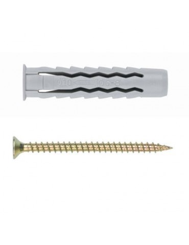 TACO EXPANSIVO CON TORNILLO 8X40 (BL.) BZTPPOTS08