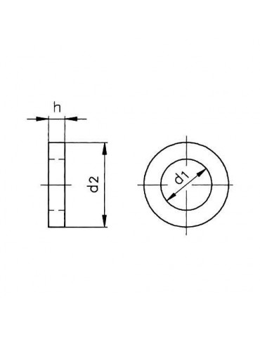 CENT. ARANDELA DIN-9021 INOX. A-2 16