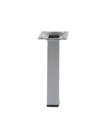 PATA MESA 3 CUADRADA 25X25X100MM PLATA 21716