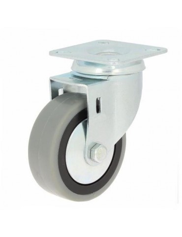 RUEDA CON SOPORTE PLACA ARO GOMA 60 75232