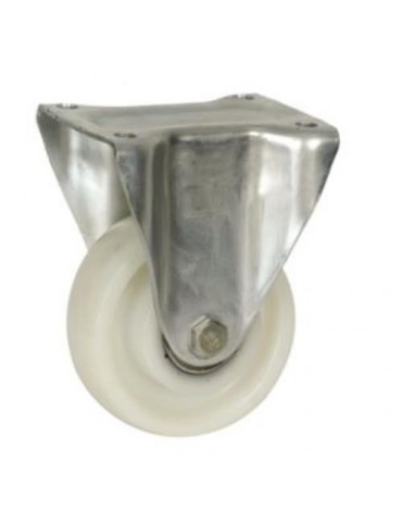 RUEDA CON SOPORTE ARO NYLON 160MM FIJO 75370