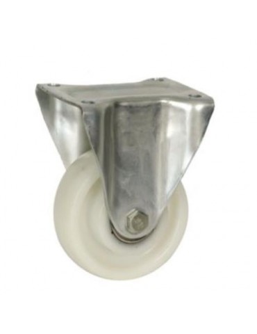 RUEDA CON SOPORTE ARO NYLON 200MM FIJO 75372