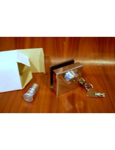 CANDADO PUERTA CRISTAL SUELO L-301
