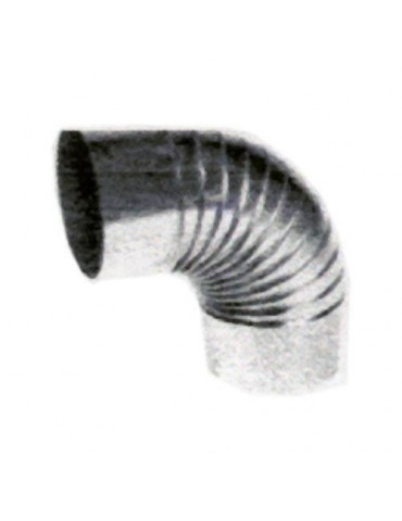 CODO RIZADO GALVANIZADO 140 MM.