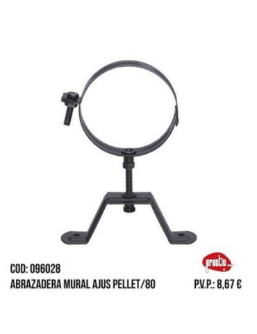 ABRAZADERA MURAL AJUSTABLE PELLET 80 096028
