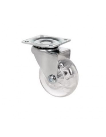 RUEDA GIRATORIA CON PLACA 50MM