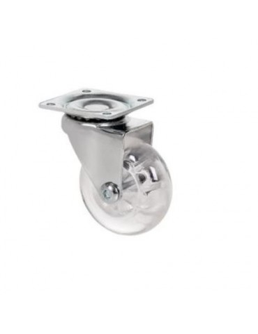 RUEDA GIRATORIA CON PLACA 75MM