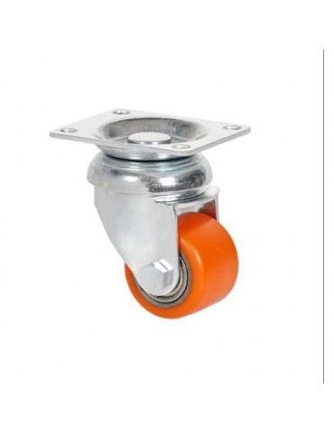 RUEDA GIRATORIA CON PLACA NARANJA 35MM