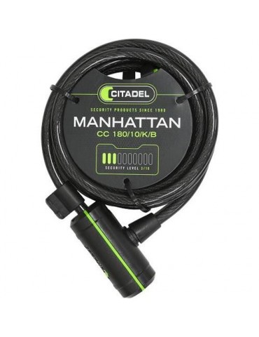 CABLE ESPIRAL CITADEL 180CMS. 10MM CC18/10KB