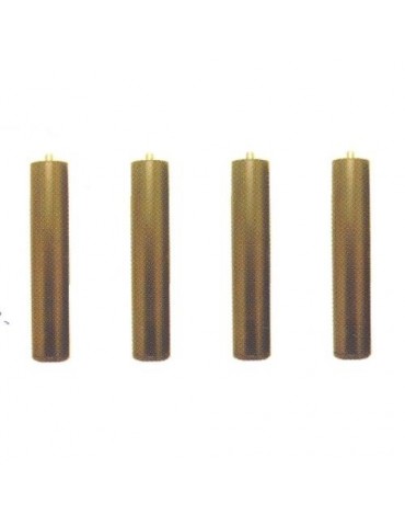 PATAS SOMIER TAPIFLEX REDONDAS NEGRAS (JUEGO)R-110
