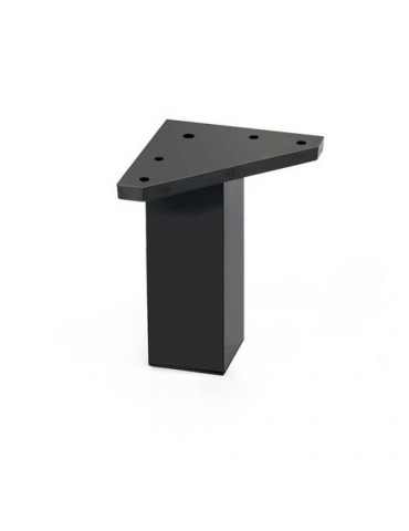 PATA MUEBLE CUADRADA ABS 40X100MM NEGRA 50013NE