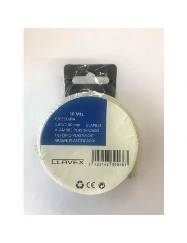 ALAMBRE PLASTIFICADO BLANCO 1,6/2,8 MMX50 M. 39072
