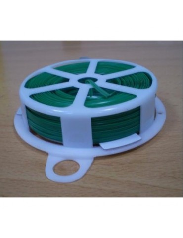 ALAMBRE PLASTIFICADO 0,7/1,2MM VERDE R-50M
