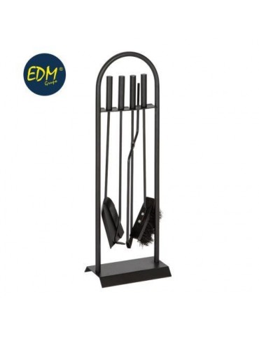 KIT 4 PIEZAS CHIMENEA NEGRO 85751