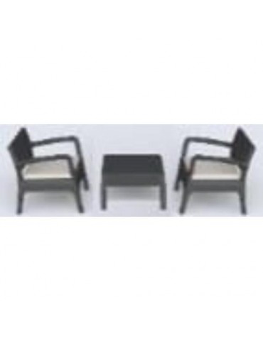 SET MIAMI TETE A TETE GRAFITO 55450