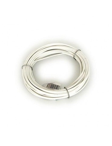 ALAMBRE TENDEDERO PLASTICO BLANCO ROLLO 25 M.
