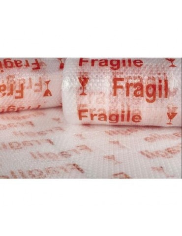 PLASTICO BURBUJA 40GR/M2 TRANSP. "FRAGIL" 1.2X10M.