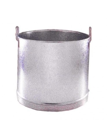 CUBO RECTO GALVANIZADO 2 ASAS LATERALES 12 18 L.