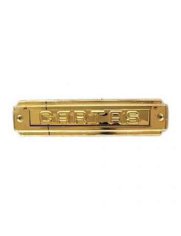 PLACA BUZON 220X50 LATON PULIDO 2102