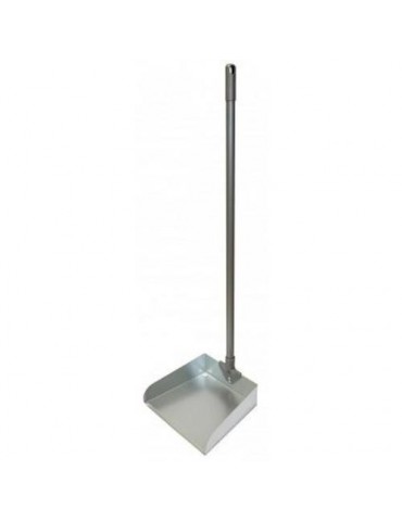 RECOGEDOR METALICO GALVANIZADO CON MANGO 6102