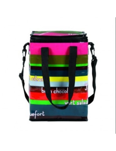 BOLSO ISOTERMICO 20X29X13.5 CM. RAYAS