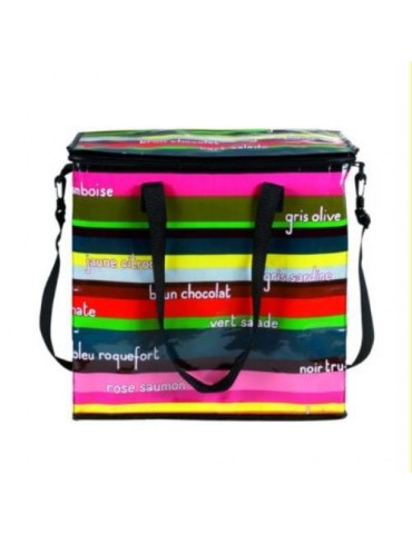 BOLSO ISOTERMICO 37X23X34 CM. RAYAS