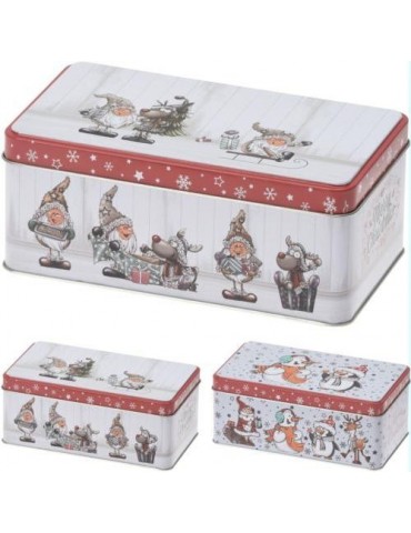 CAJA METALICA RECTANGULAR DECORATIVA 18X11X7CM