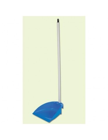 RECOGEDOR CON MANGO PLEGABLE AZUL23690