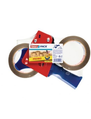 DISPENSADOR + PACK 2 TESAPACK 66X50 (MARRON) 4089