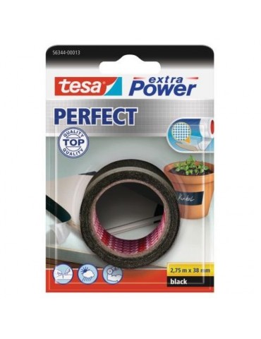 CINTA TEJIDO EXTRA POWER PERFECT 2,75MX38MM.NEGRA