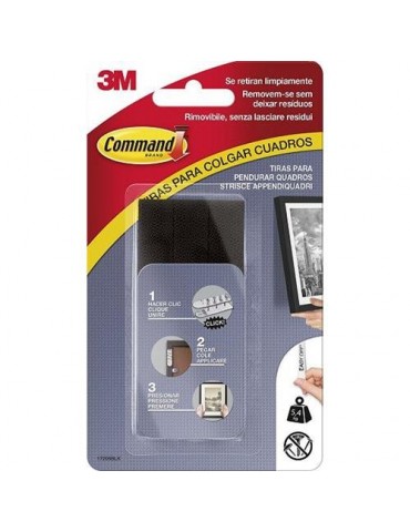 TIRAS COMMAND CUADROS NEGRAS GRANDE 17206BLK